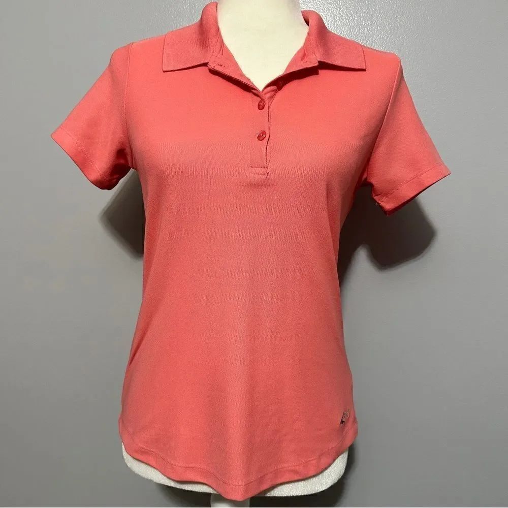 Greg Norman Womens Golf Shirt Salmon Pink color. Size SP